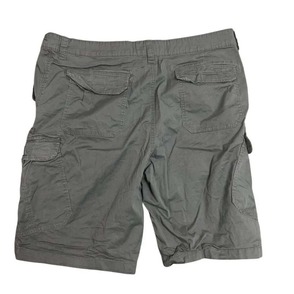 Unionbay Men's Size 40 Gray Cargo Shorts Casual Cotton Stretch